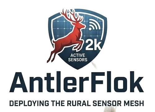 AntlerFlok — deploying the rural sensor mesh